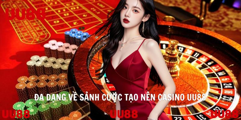 Đa dạng về sảnh cược tạo nên Casino UU88